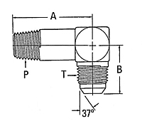 202411 Male Pipe to Male JIC Elbow